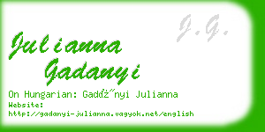 julianna gadanyi business card